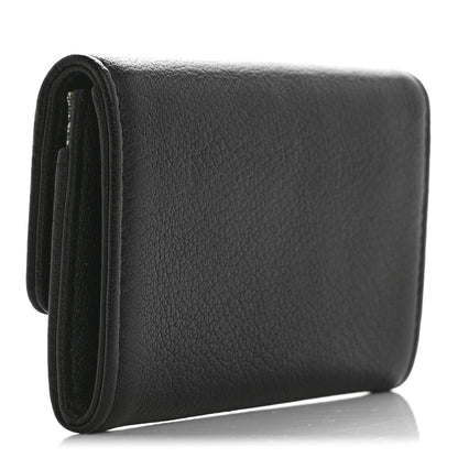 Chanel Goatskin Camellia CC Flap Card Holder Black 3 of 10