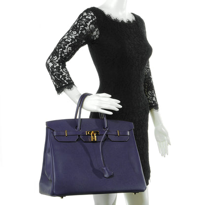 Hermes Epsom Birkin 40 Iris 2 of 10