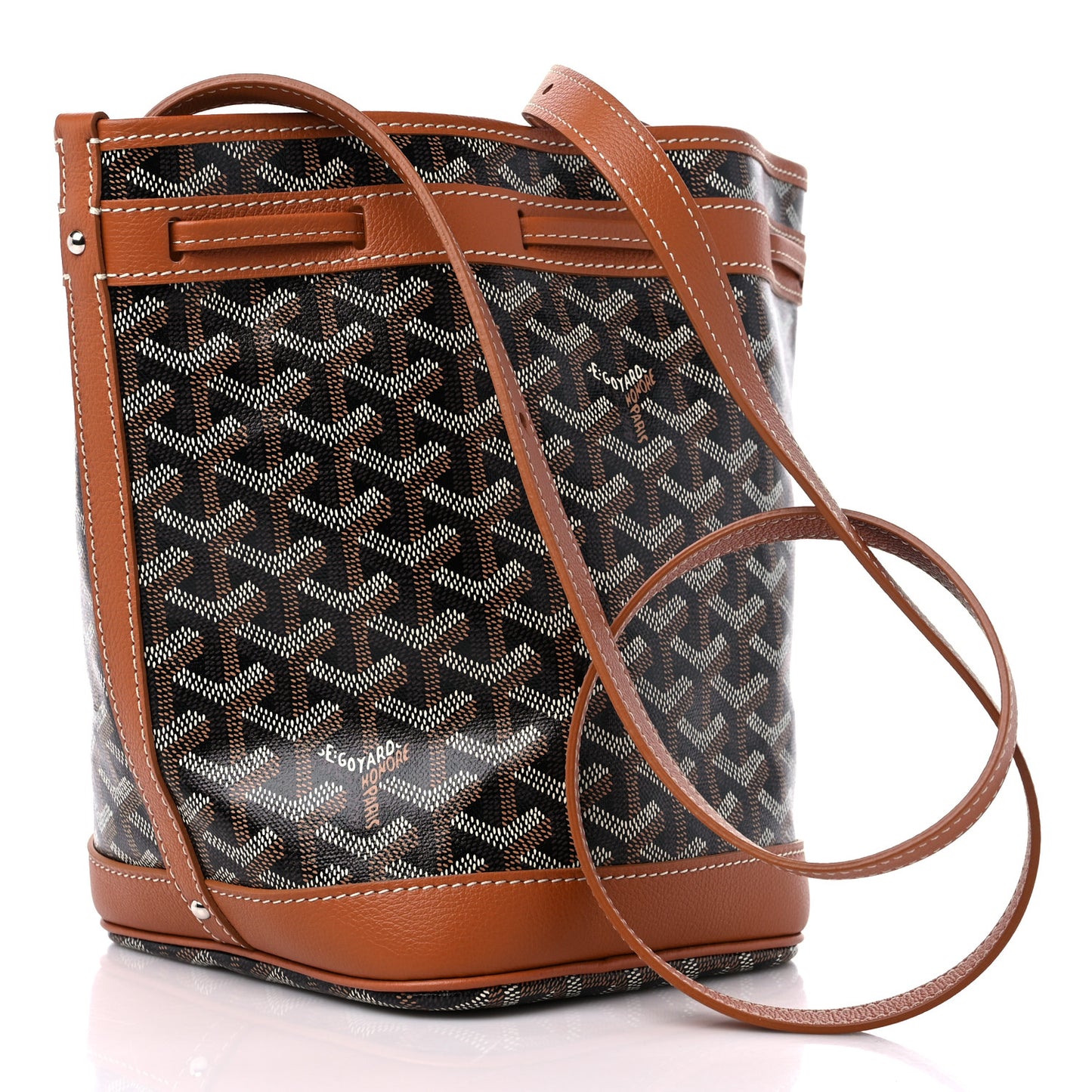 Goyardine Petit Flot Bucket Bag PM Black Gold