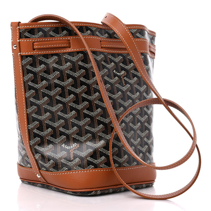 Goyard Goyardine Petit Flot Bucket Bag PM Black Gold 2 of 8