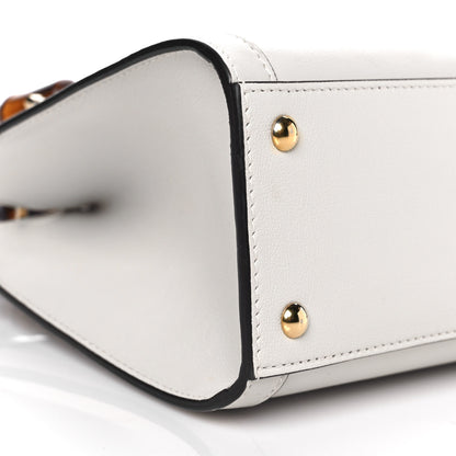 Gucci Wonka Grain Calfskin Mini Diana Tote Bag Mystic White Orange Fluo 8 of 10