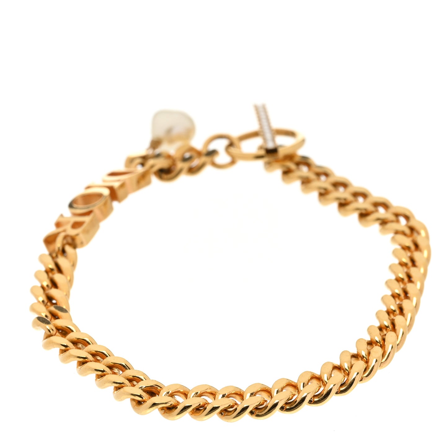 Metal Crystal Pearl Dio(r)evolution Bracelet Gold