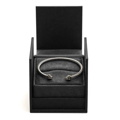 David Yurman Sterling Silver 18K Yellow Gold 4mm Cable Renaissance Bracelet 5 of 5