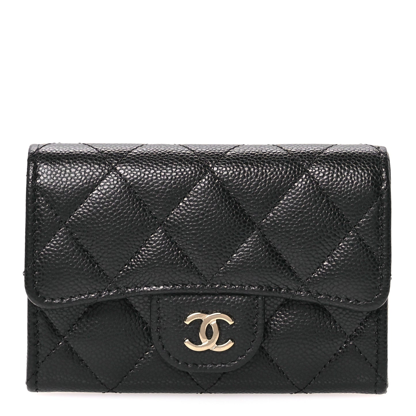 Lambskin Quilted Jewelry Case Black