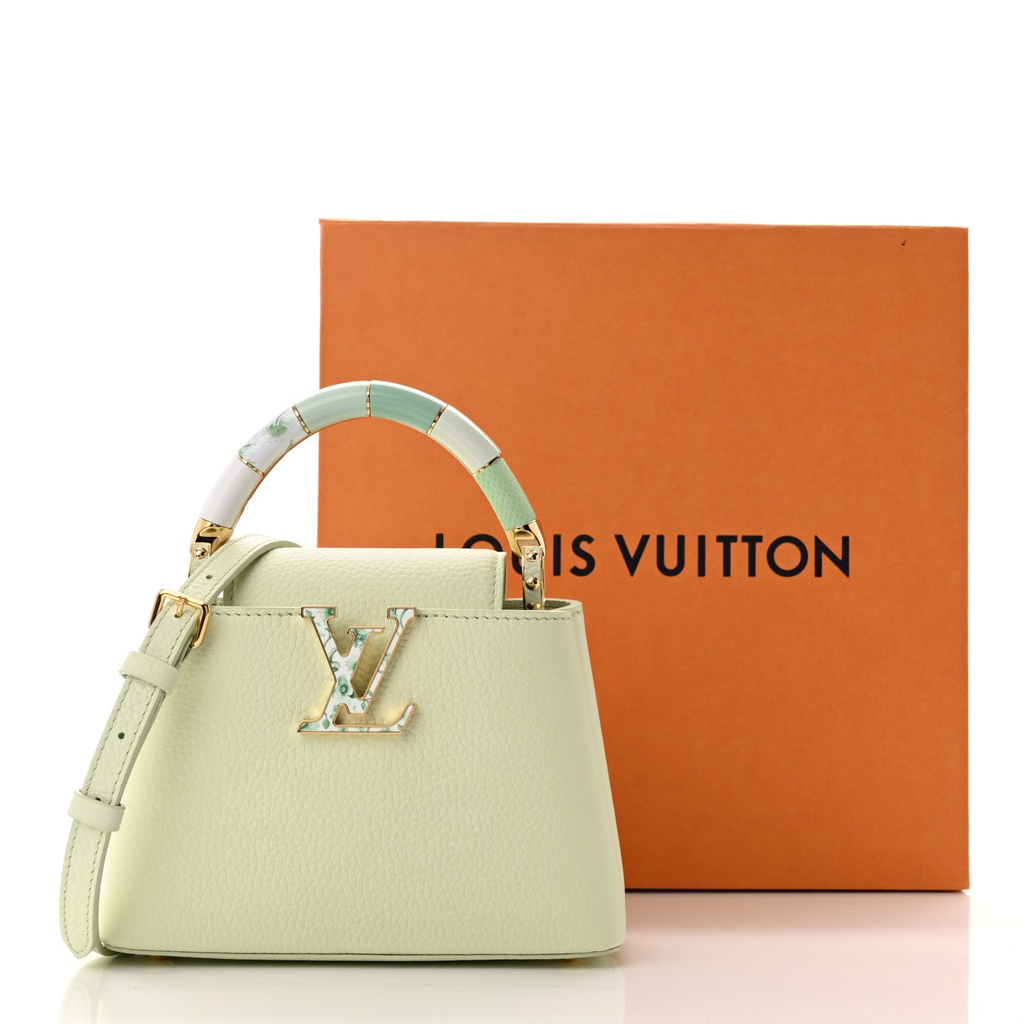 Taurillon Karung Mini Capucines Vert D'eau Green