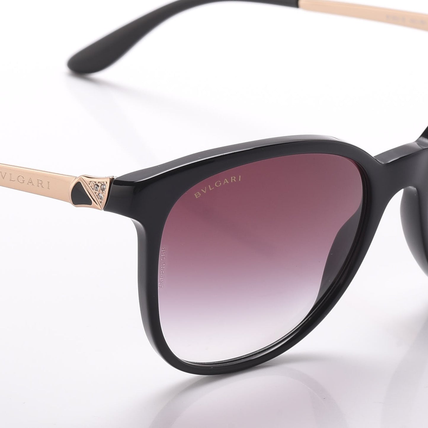 BVLGARI Crystal Sunglasses 8160-B Black