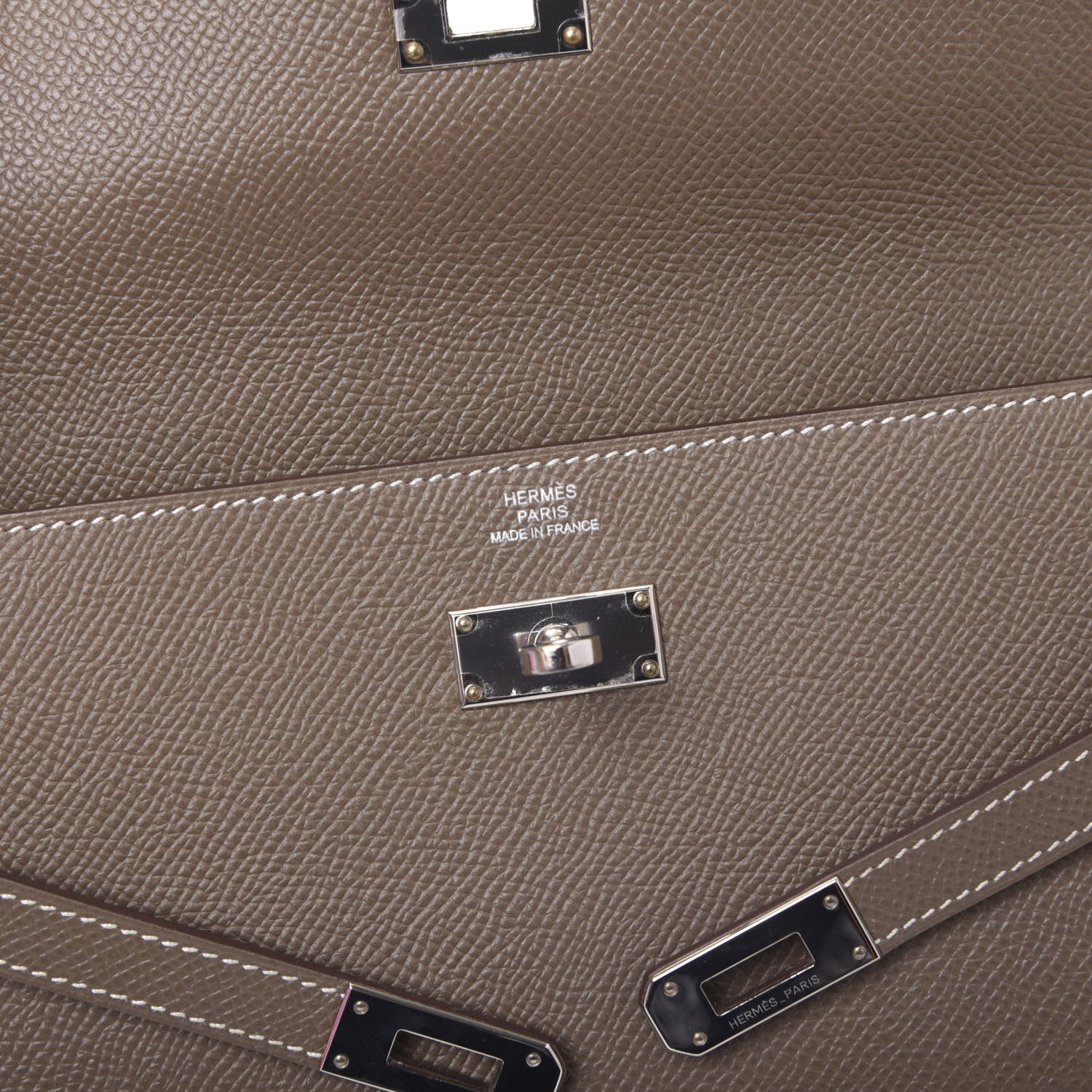 Hermes Epsom Kelly Longue Wallet Etoupe 7 of 10