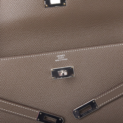 Hermes Epsom Kelly Longue Wallet Etoupe 7 of 10