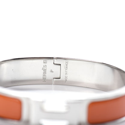 Hermes Enamel Narrow Clic Clac H Bracelet PM Orange 4 of 4