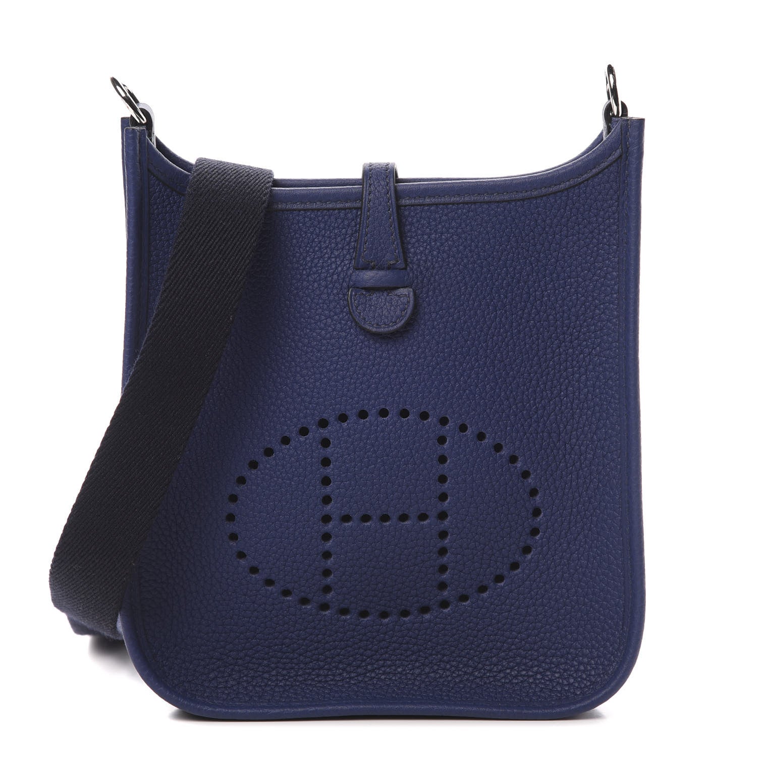 Hermes Taurillon Clemence Amazone Evelyne TPM Blue Saphir Blue Indigo 1 of 11