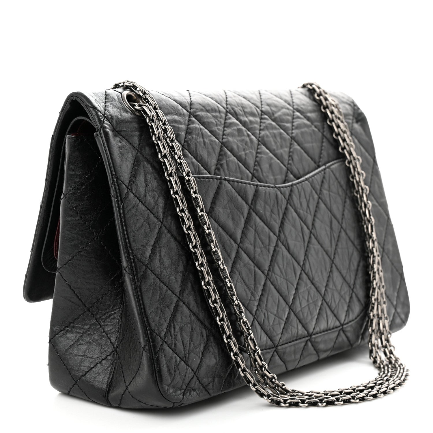 Chanel Aged Calfskin Quilted 2.55 Reissue 227 Flap Black 3 of 10
