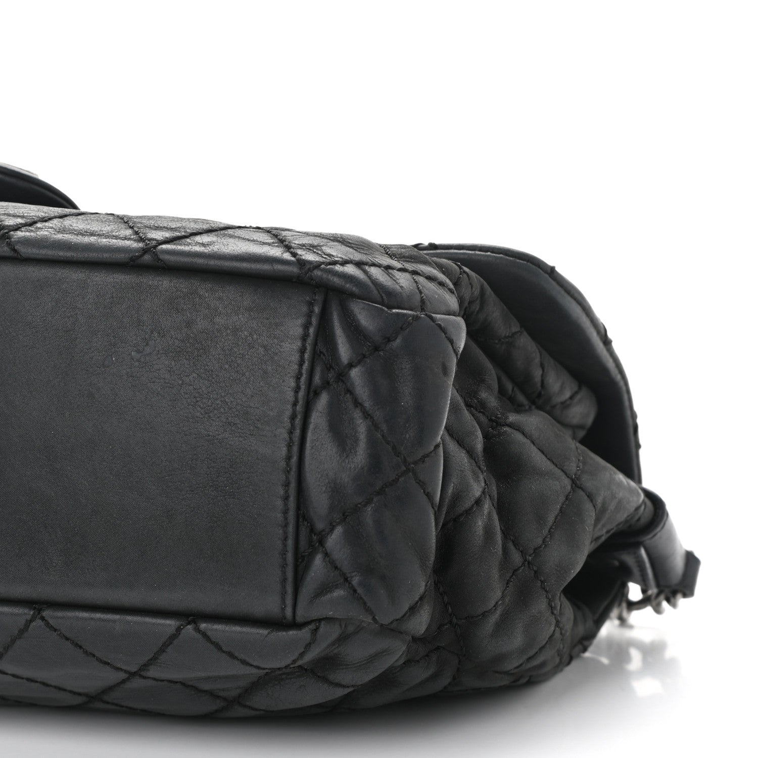Chanel Iridescent Calfskin Large Coco Daily Flap Black 9 of 10
