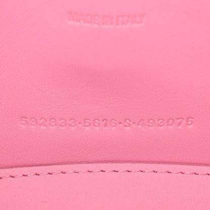 Balenciaga Shiny Calfskin Crocodile Embossed Hourglass Top Handle Bag XS Pink 8 of 11