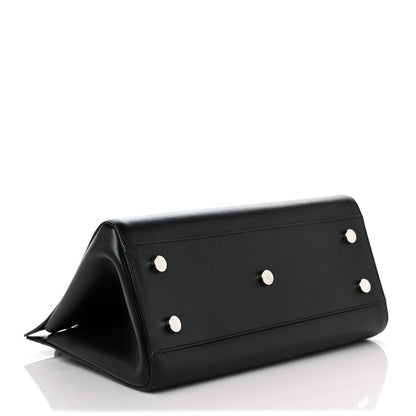 Saint Laurent Grained Calfskin Small Cabas Rive Gauche Black 4 of 9