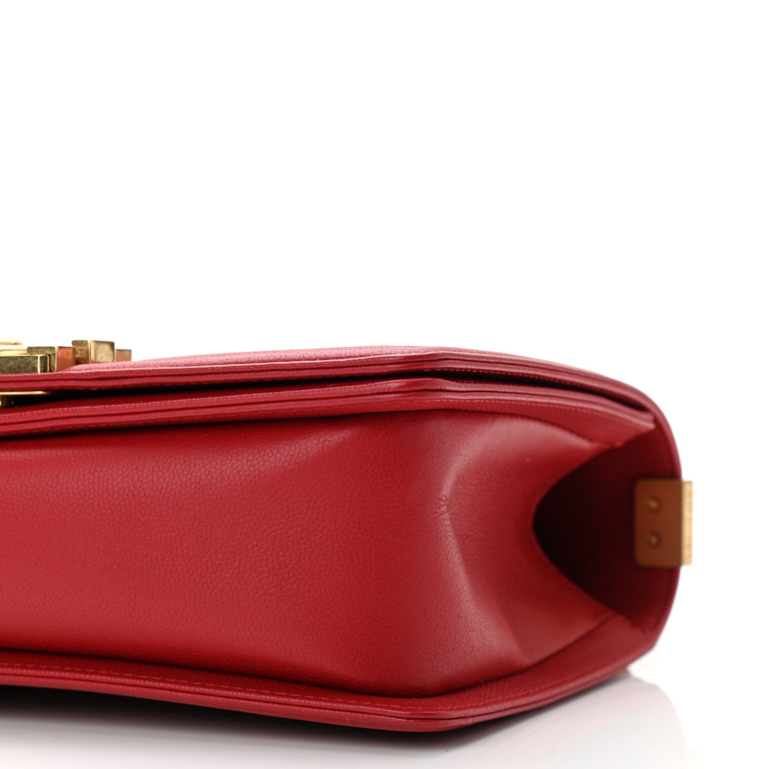 Chanel Caviar Quilted Medium Boy Flap Red 10 of 11