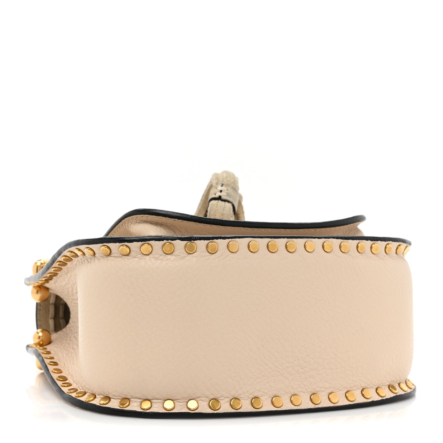 Calfskin Braided Medium Hudson Shoulder Bag Abstract White