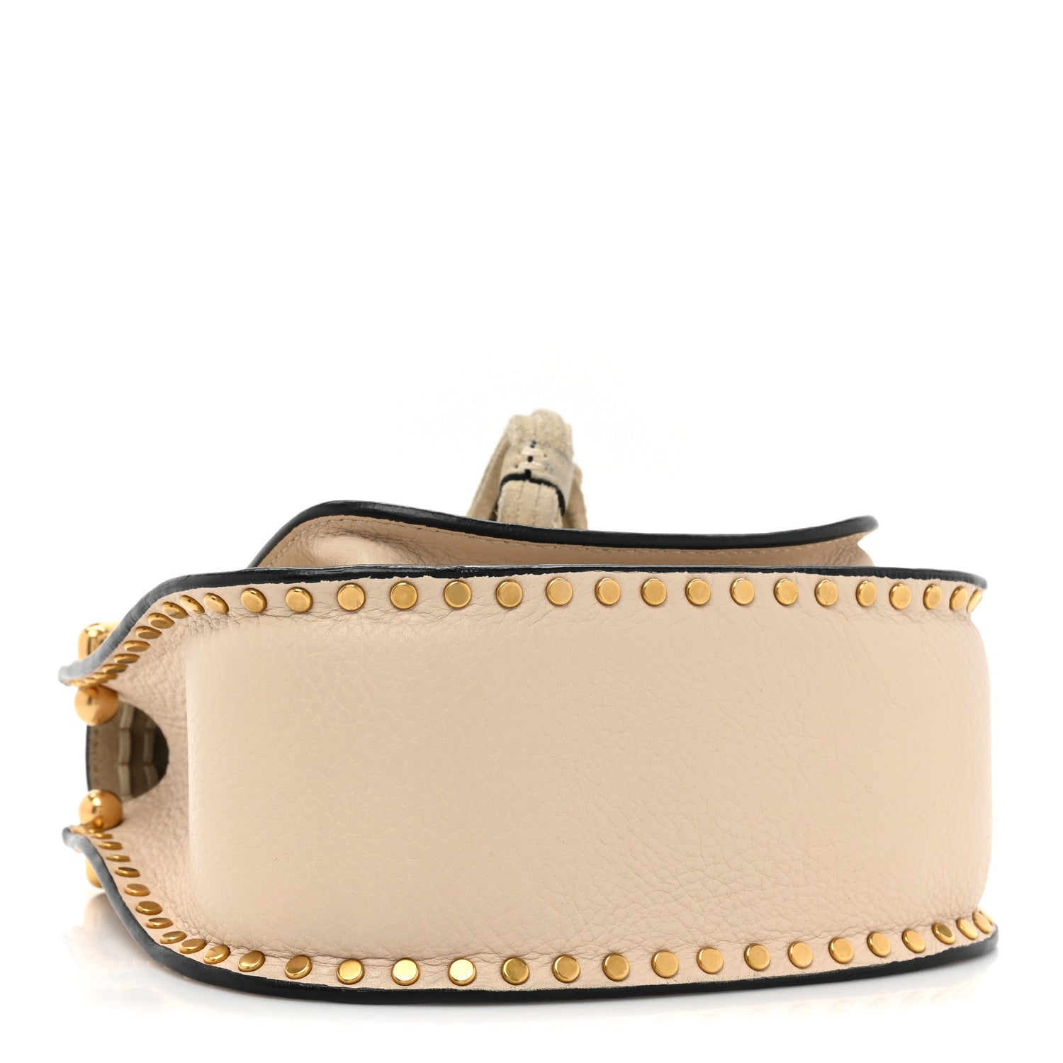 Chloe Calfskin Braided Medium Hudson Shoulder Bag Abstract White 4 of 10