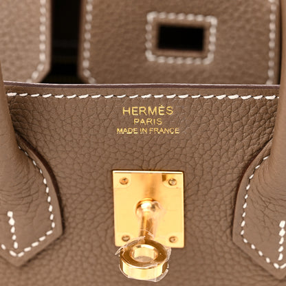 Hermes Togo Birkin 25 Etoupe 6 of 11