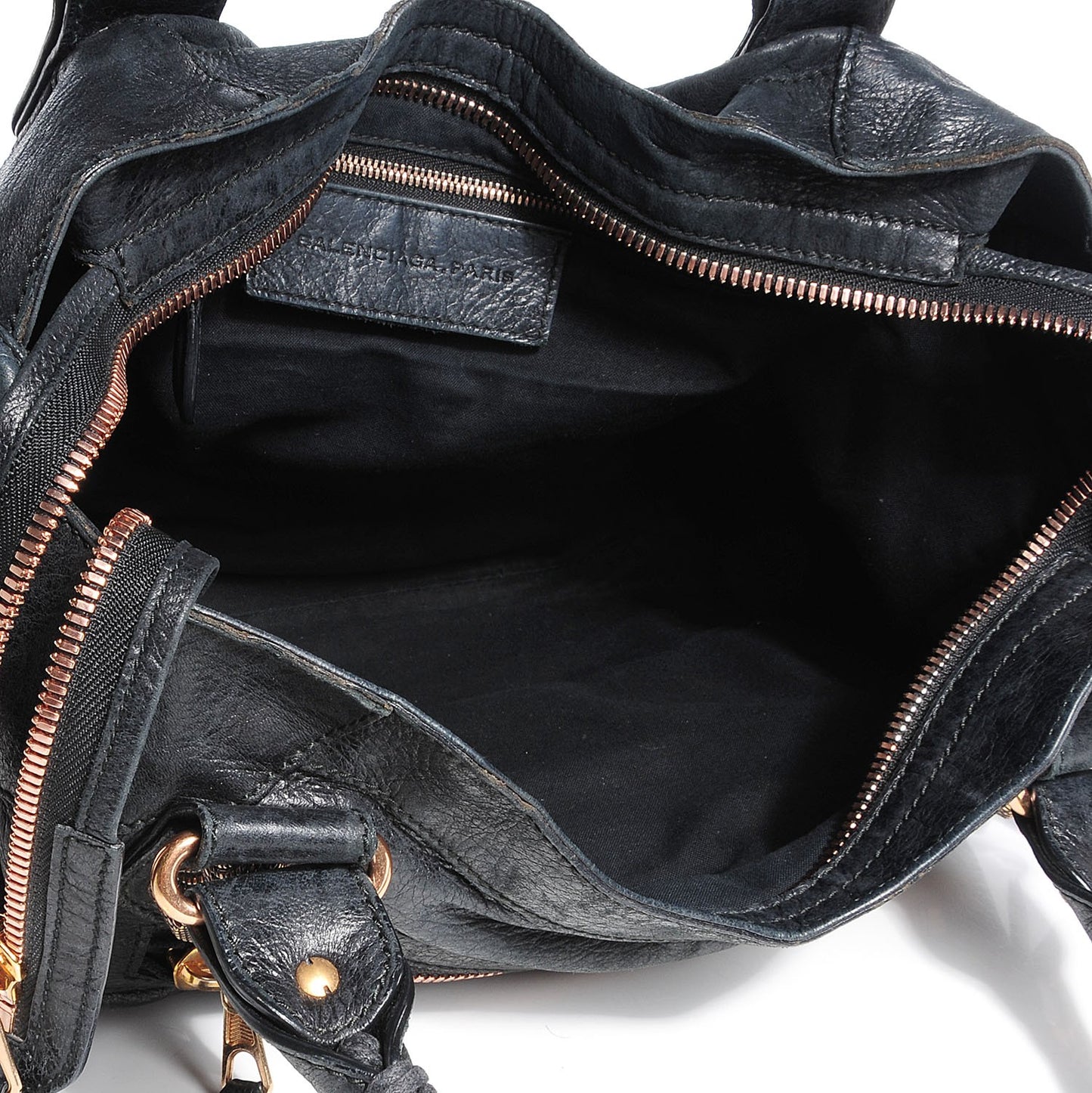Agneau Giant 21 Rose Gold Hardware City Black
