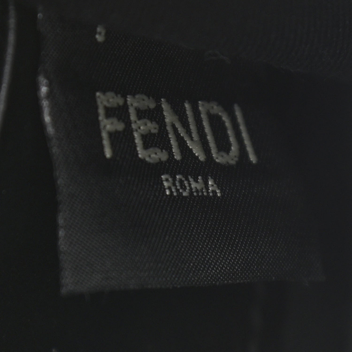 Fendi Vitello Cruise F is Fendi Bi-Color FF 1974 Embossed Medium Envelope Wallet On Chain Black Maya 6 of 10
