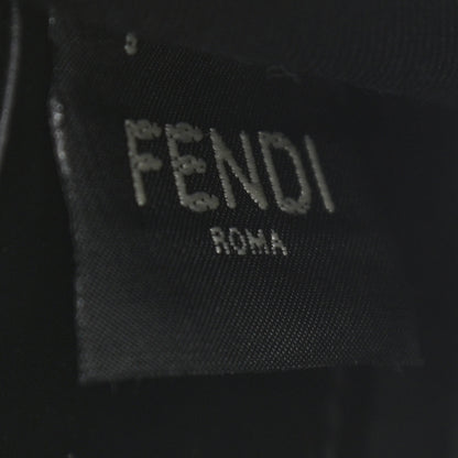 Fendi Vitello Cruise F is Fendi Bi-Color FF 1974 Embossed Medium Envelope Wallet On Chain Black Maya 6 of 10