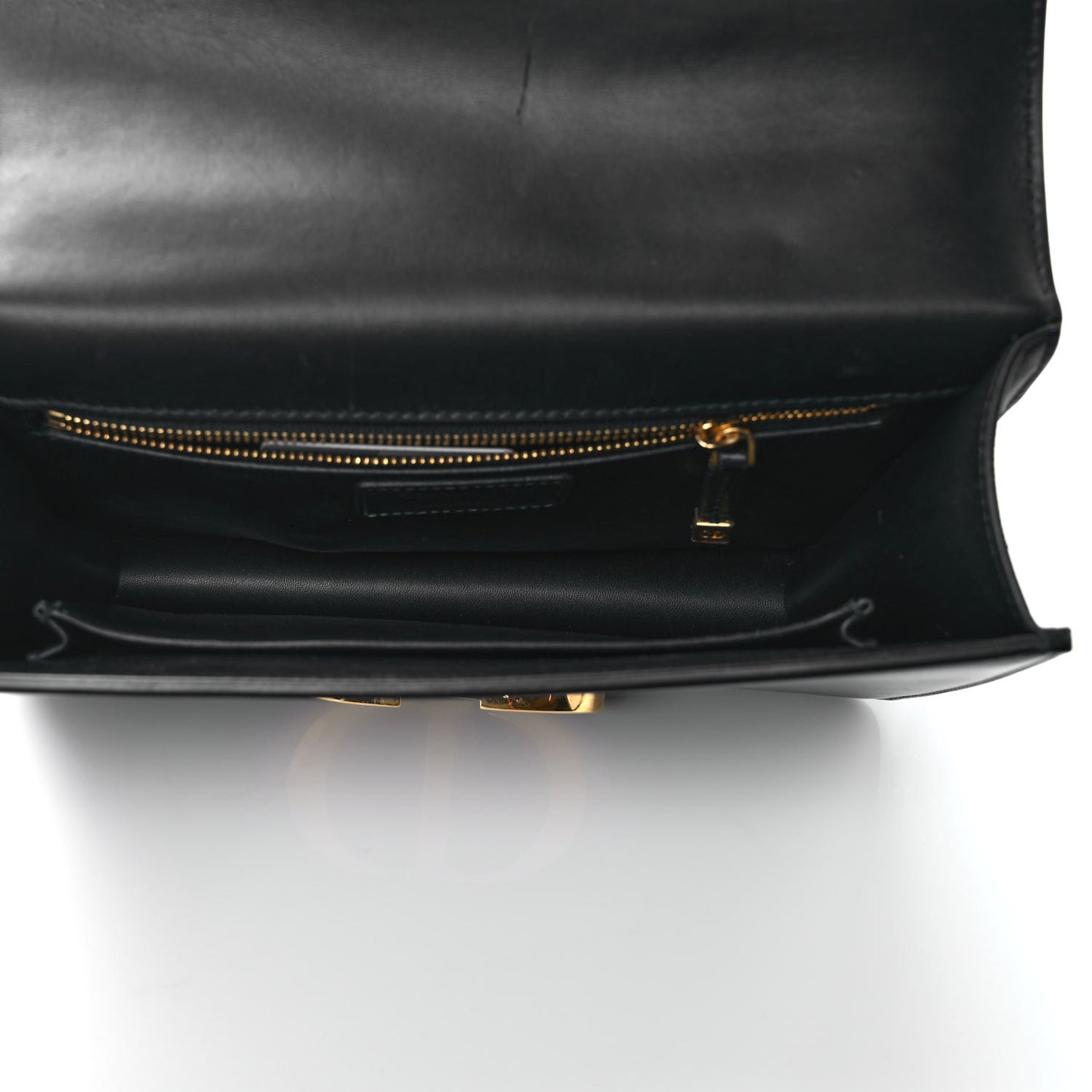 Smooth Calfskin 30 Montaigne Flap Bag Black