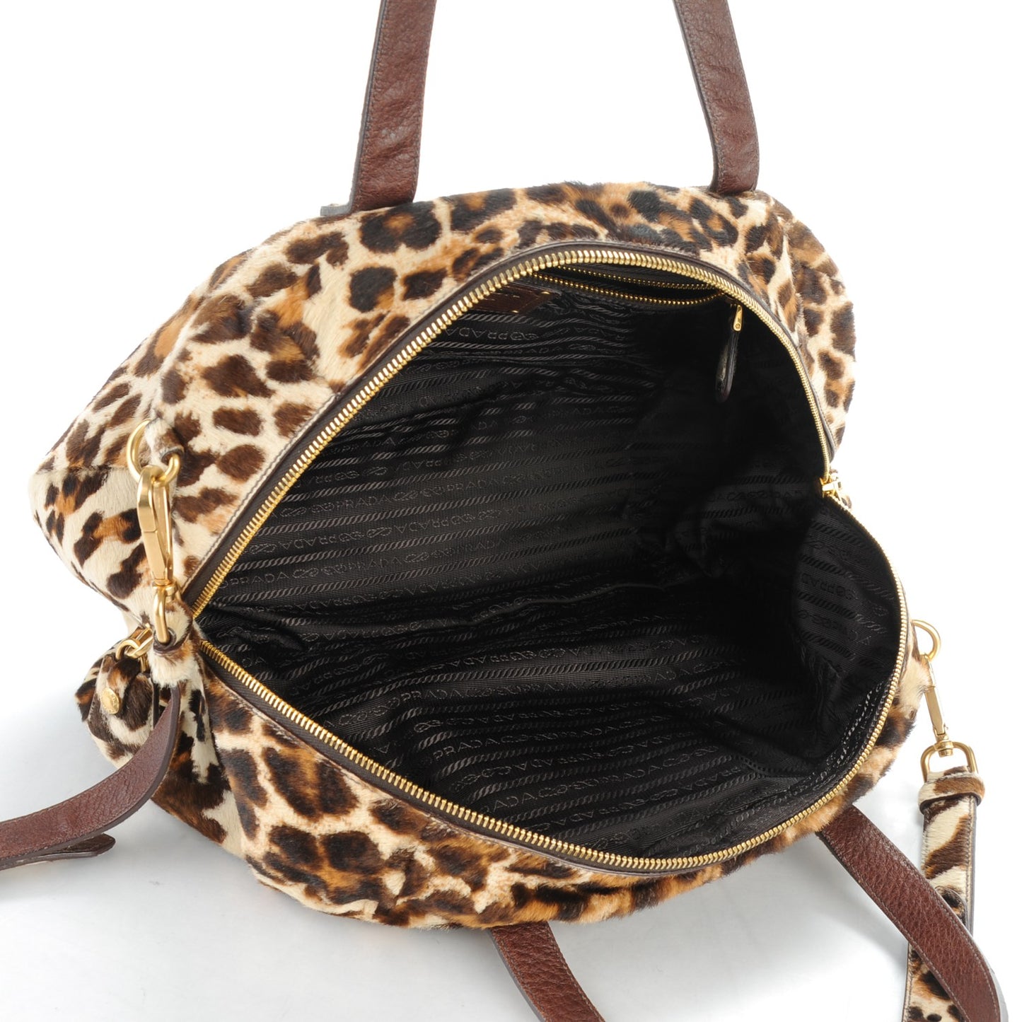 Calf Hair Leopard Print Bauletto