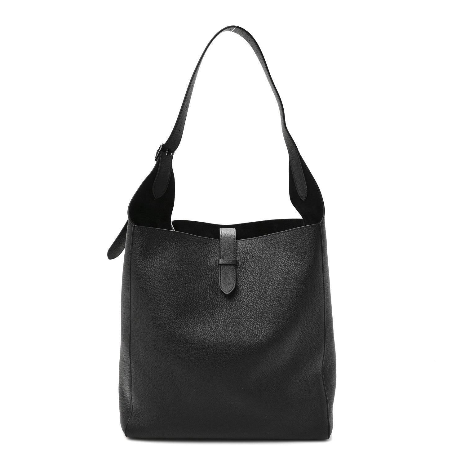 The Row Grained Calfskin Blake Hobo Black 1 of 10