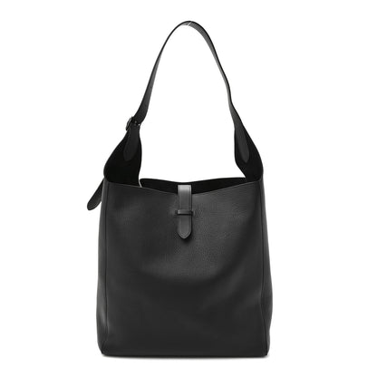 The Row Grained Calfskin Blake Hobo Black 1 of 10