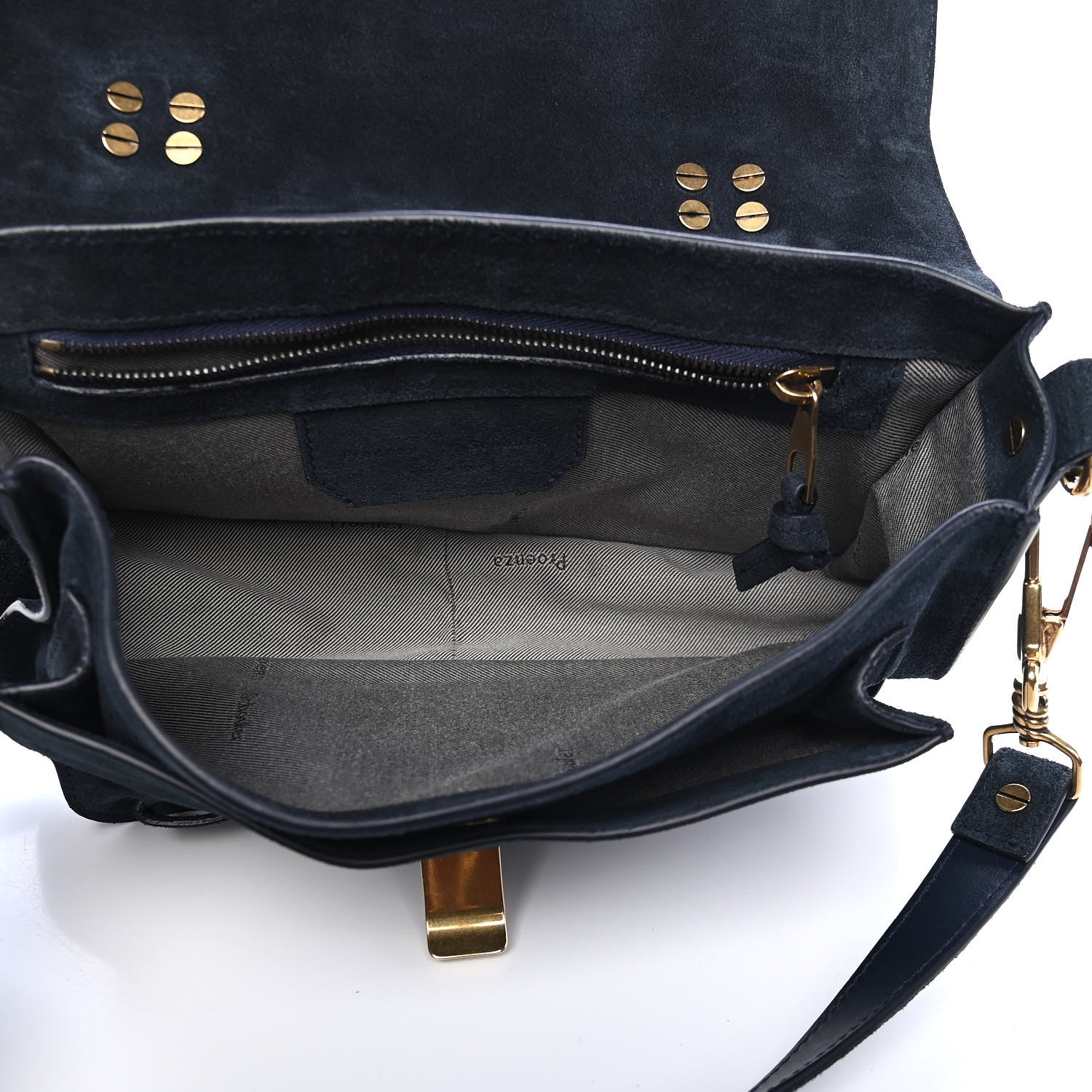 Proenza Schouler Suede Tiny PS1 Satchel Dark Navy 5 of 10