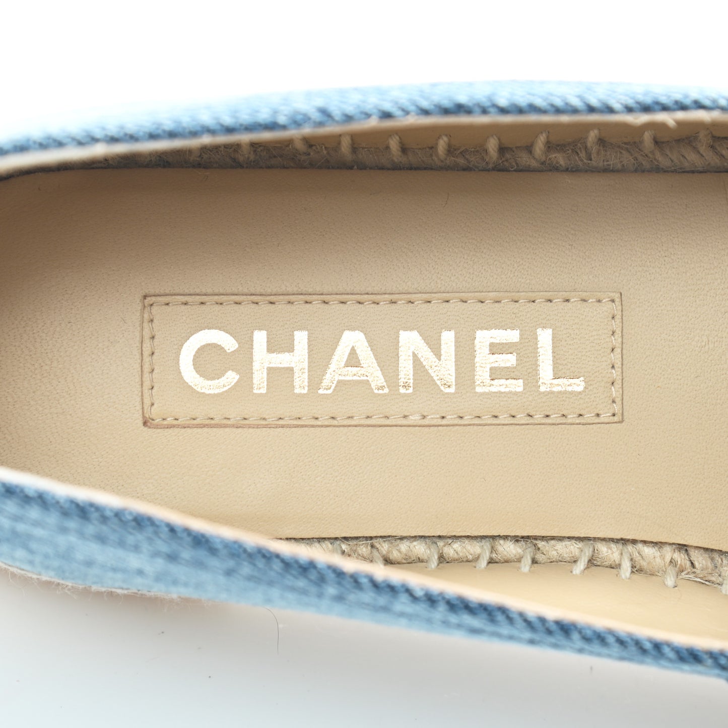 Denim CC Espadrilles 39 Blue Black