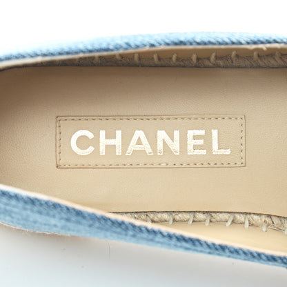 Chanel Denim CC Espadrilles 39 Blue Black 6 of 6
