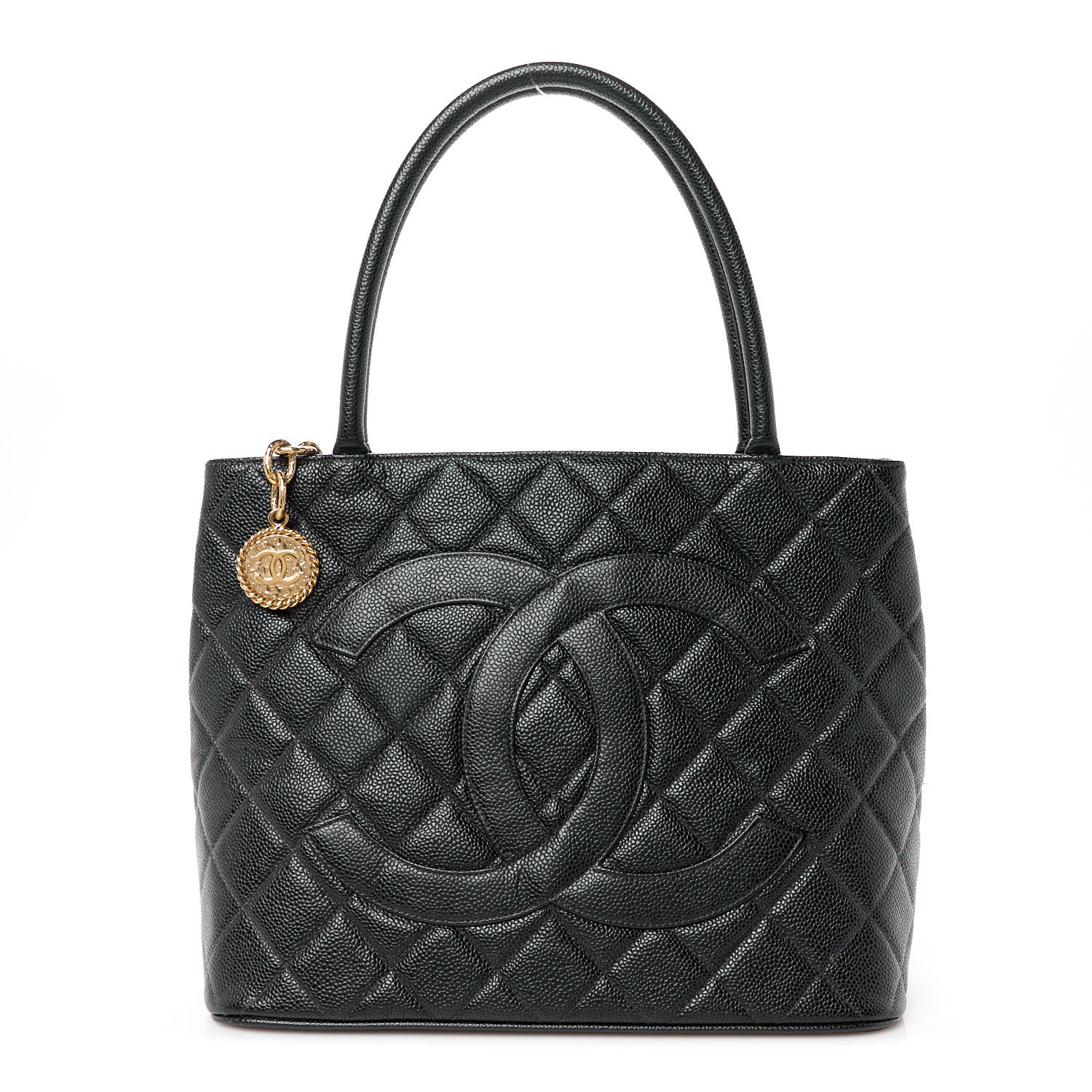 Chanel Caviar Quilted Medallion Tote Black 1 of 11