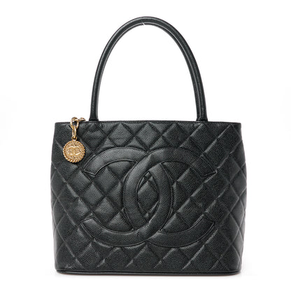 Chanel Caviar Quilted Medallion Tote Black 1 of 11