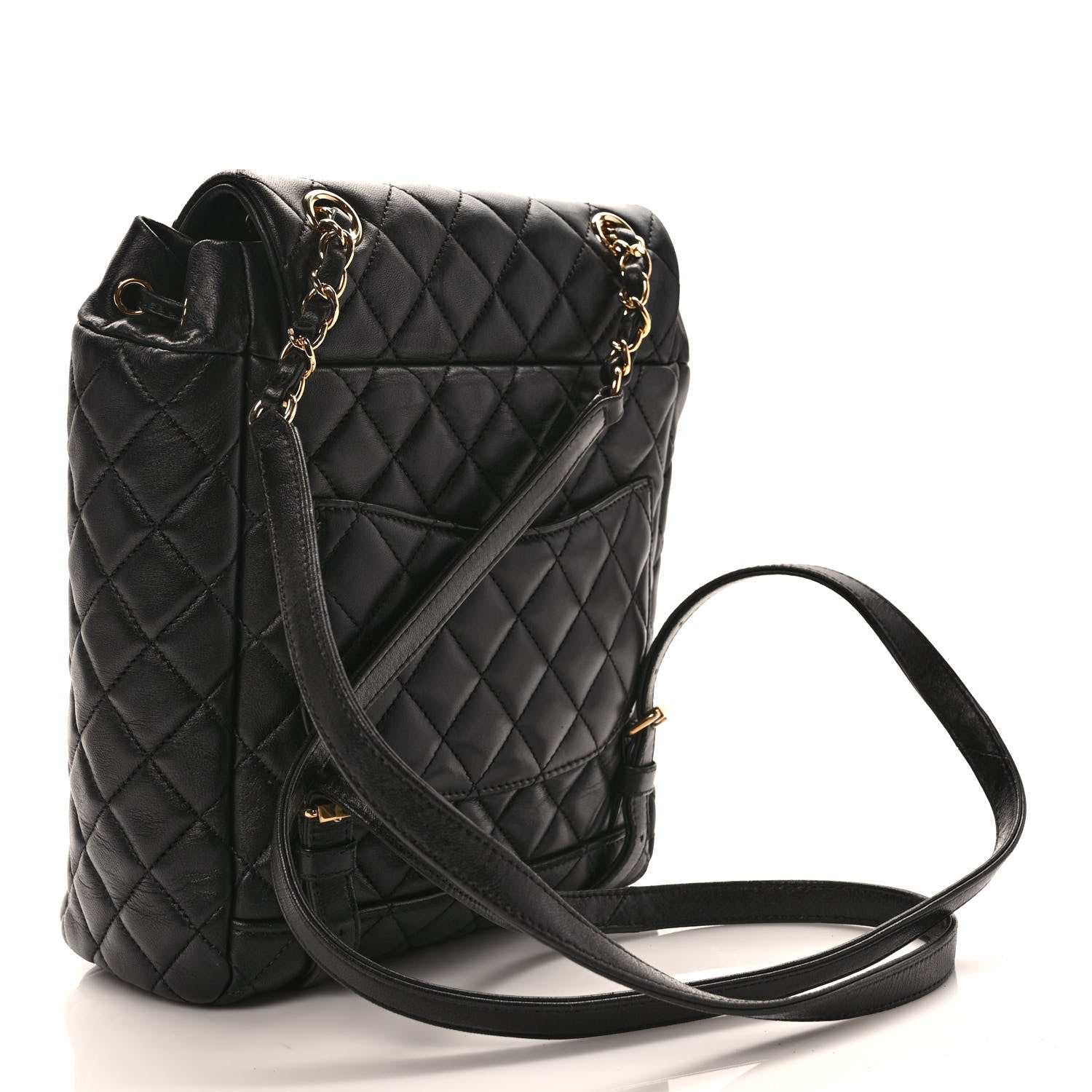 Chanel Lambskin Quilted Small Urban Spirit Backpack Black 3 of 9