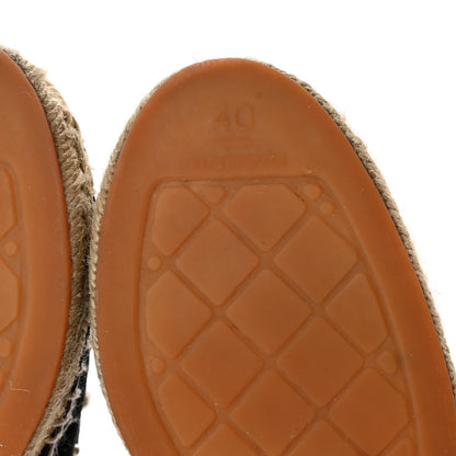 Chanel Suede Pearl CC Espadrilles 40 Black 7 of 15