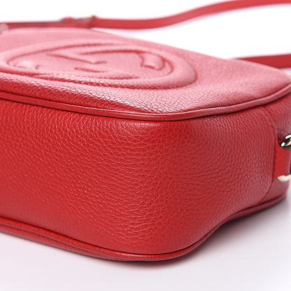 Gucci Pebbled Calfskin Small Soho Disco Bag Tabasco Red 9 of 11