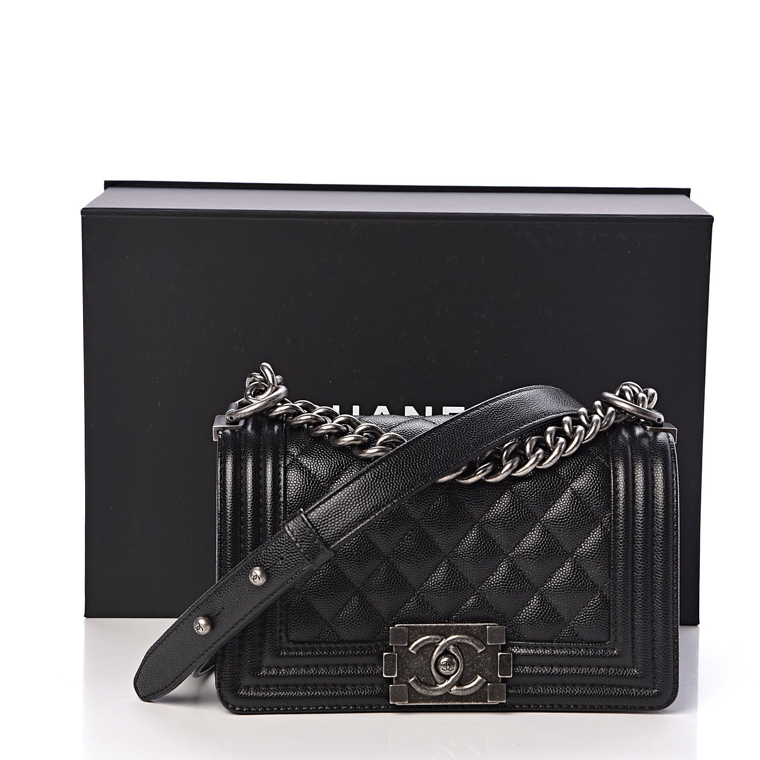 Chanel Caviar Quilted Small Boy Flap Black 13 of 13