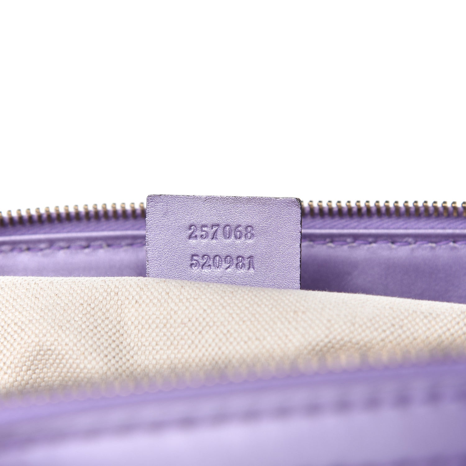 Gucci Metallic Guccissima Lovely Heart Tote Purple 9 of 10
