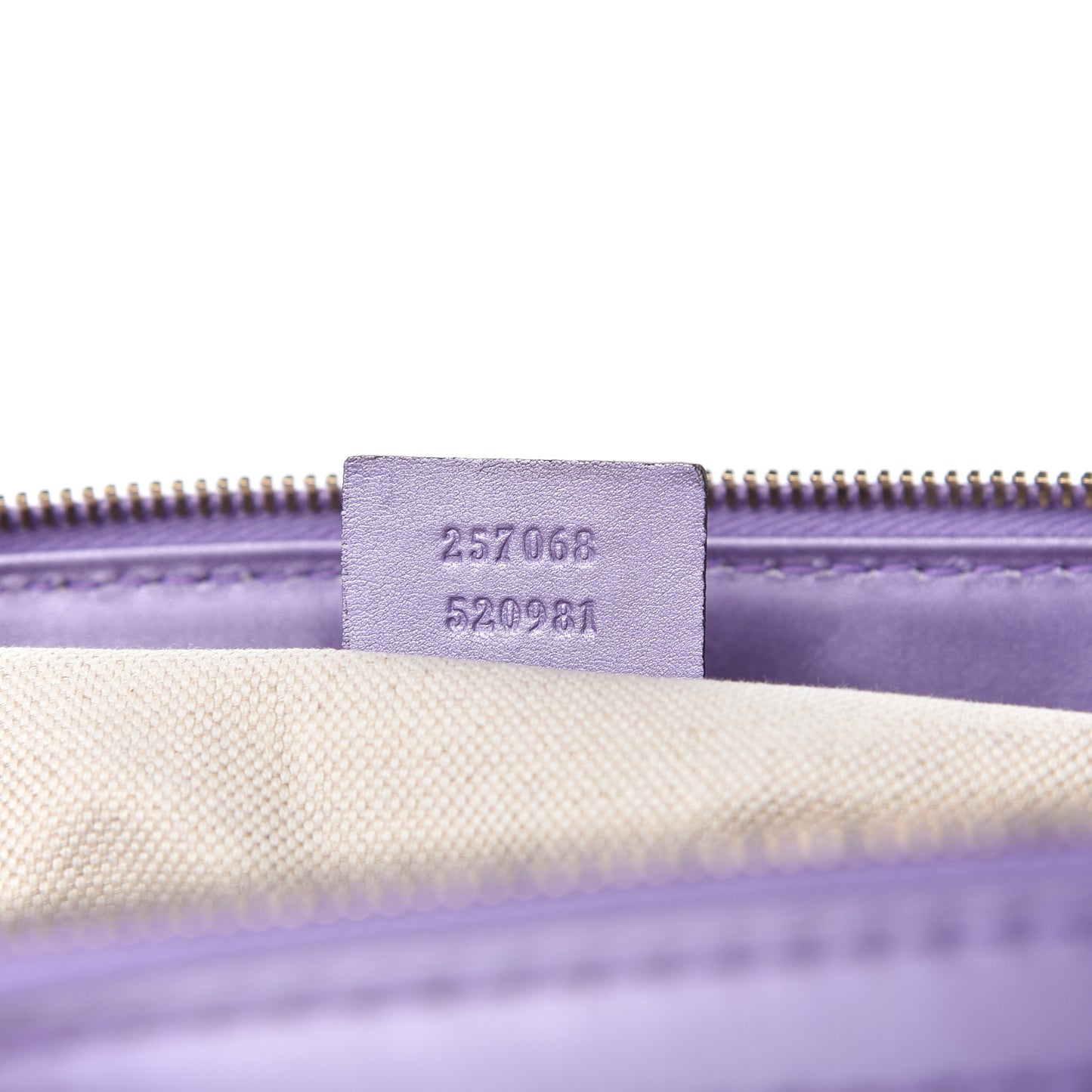 Metallic Guccissima Lovely Heart Tote Purple