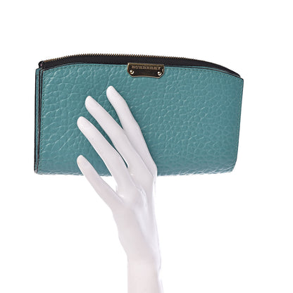 Burberry Heritage Grain Alvington Continental Wallet Turquoise 2 of 9