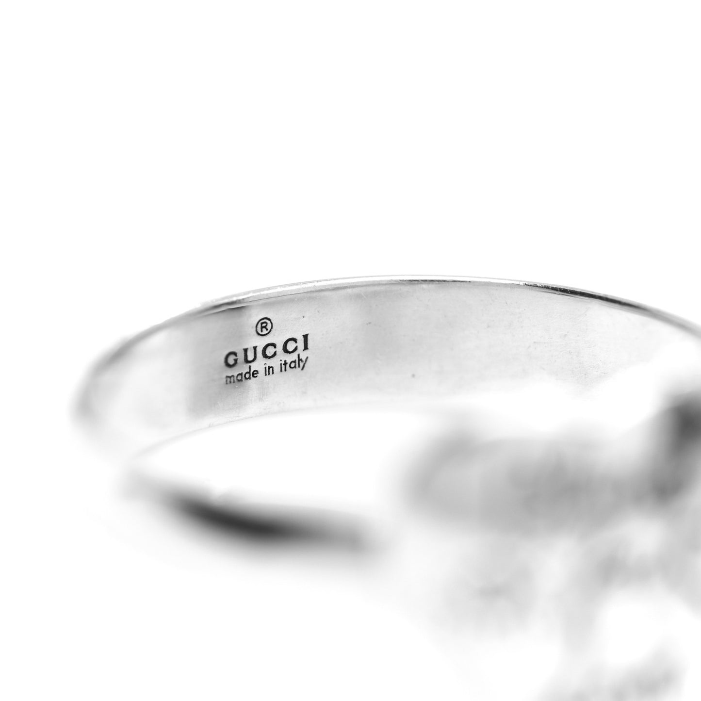 Sterling Silver Blind for Love Heart Band Ring 61 9.75