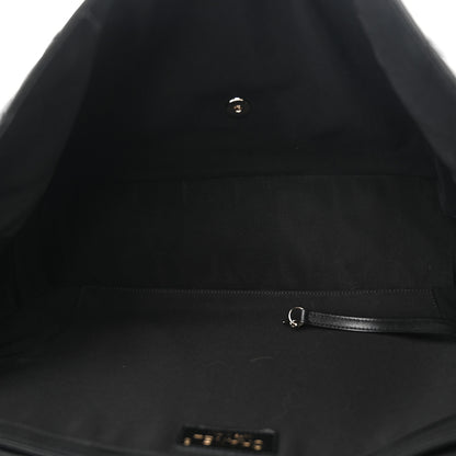 Chanel Metallized Calfskin Quilted Small XXL Travel Flap Bag Black 5 of 10