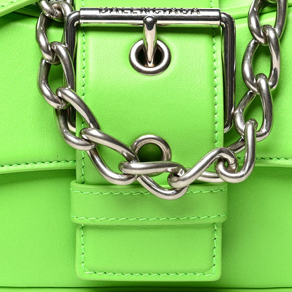 Balenciaga Smooth Calfskin Small Lindsay Shoulder Bag Acid Green 8 of 10
