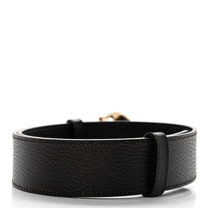 Gucci Dollar Calfskin 1973 Reversible Belt 75 30 Black Testa di Moro 2 of 7