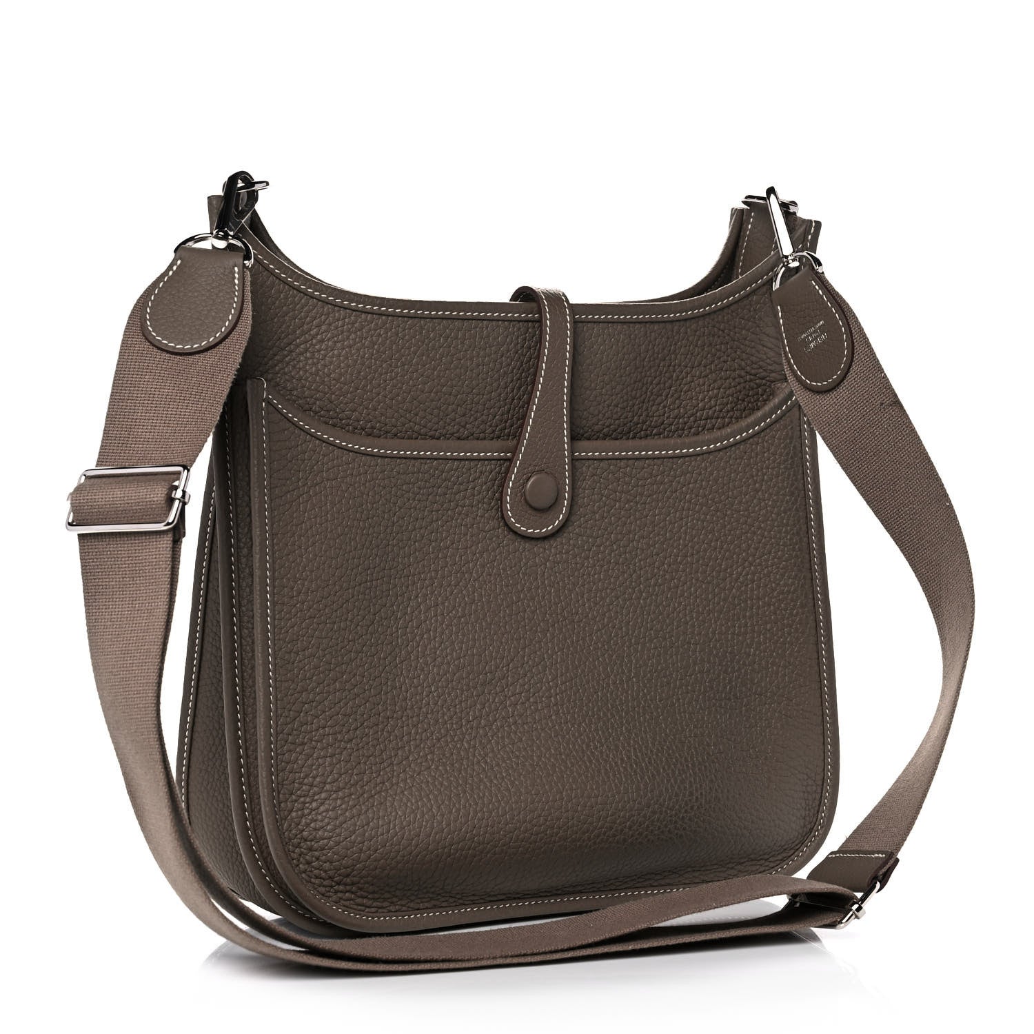 Hermes Taurillon Clemence Evelyne III PM Etoupe 2 of 12
