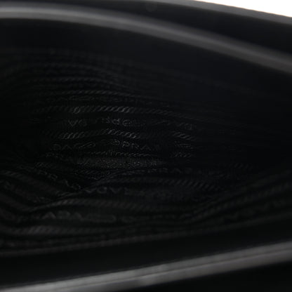 Prada Saffiano Tessuto Nylon Chain Shoulder Bag Black 5 of 11