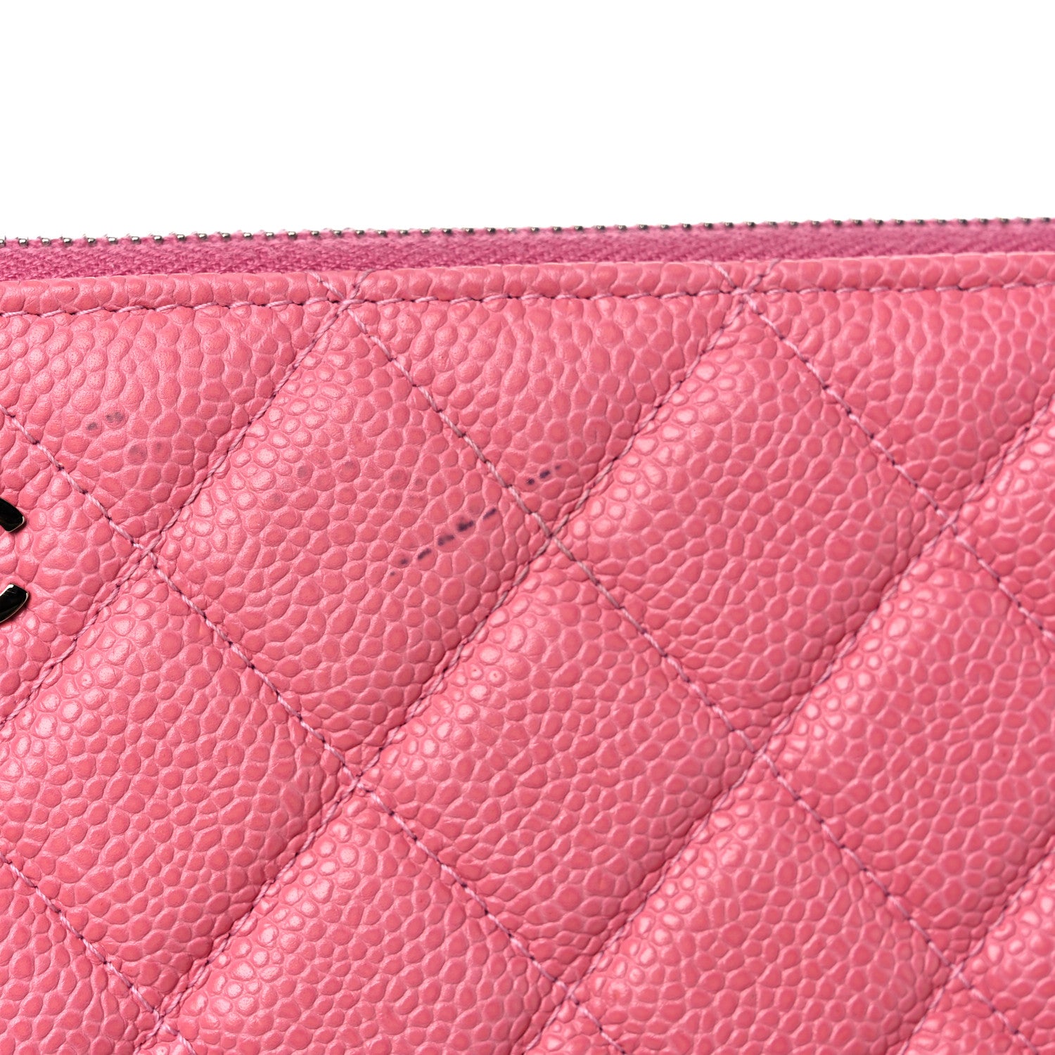 Chanel Caviar Quilted Large Cosmetic Case Rose Pink 11 of 11