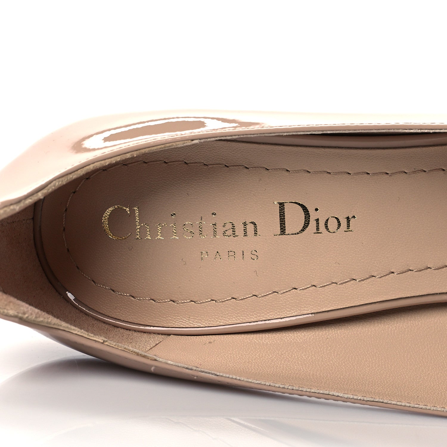 Christian Dior Patent D-Moi Pumps 37.5 Nude 8 of 9