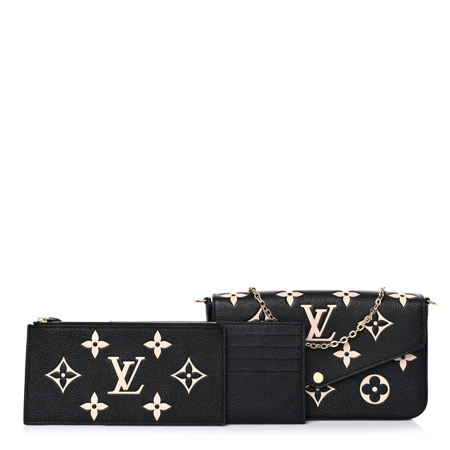 Empreinte Monogram Giant Felicie Pochette Black Beige